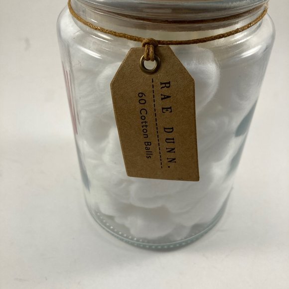 NWT Rae Dunn cotton ball glass rainbow holder - Picture 2 of 4